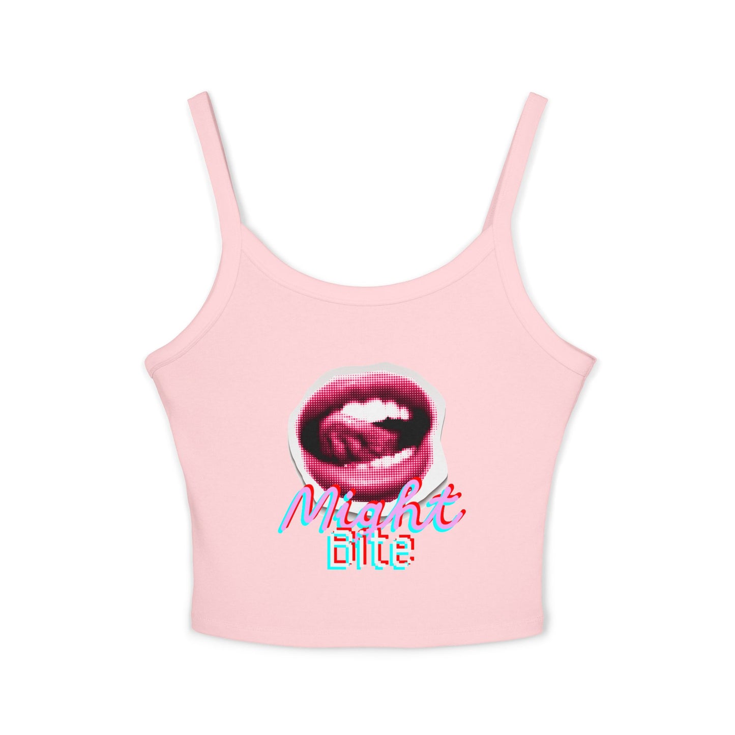Might Bite Workout Tank — Women's Spaghetti Strap Gym Tank