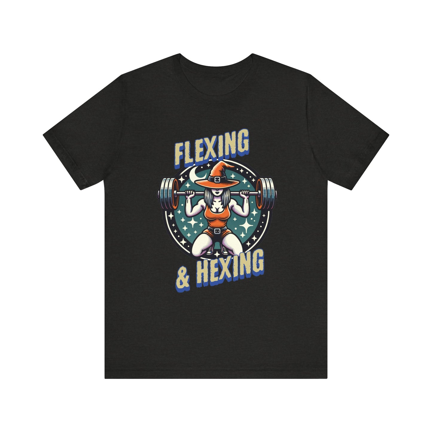 Flexing and Hexing Halloween Fitness Jersey Short Sleeve Tee