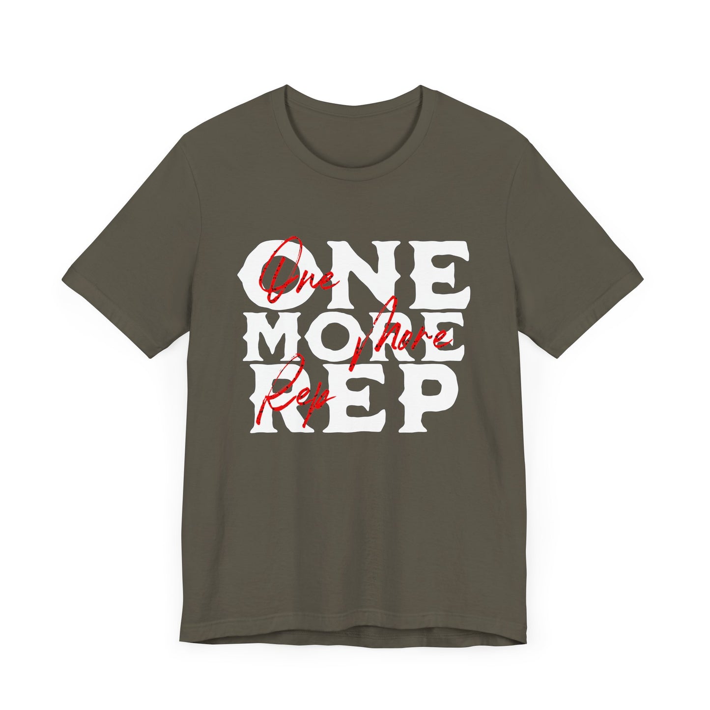 One More Rep Workout Weightlifting Jersey Short Sleeve Tee