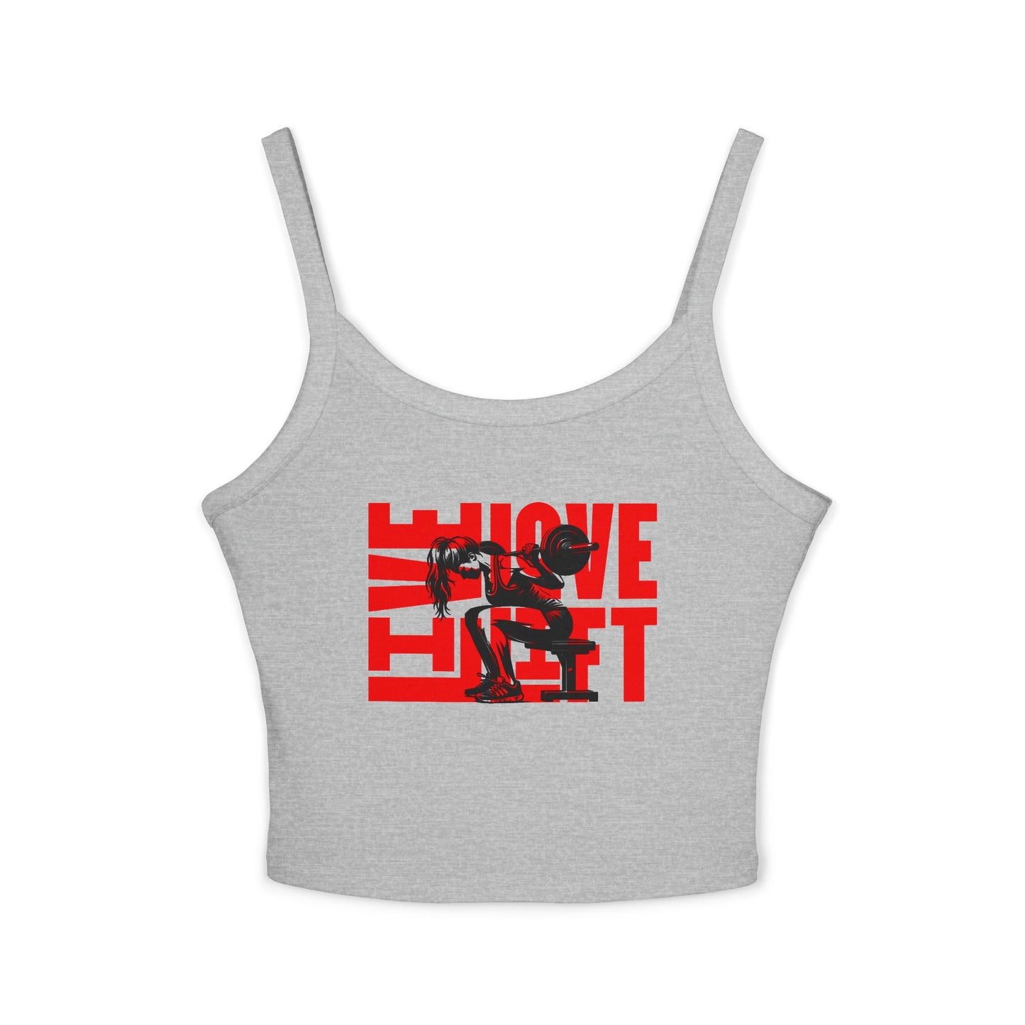 Live Love Lift Workout Tank— Women's Spaghetti Strap Crop