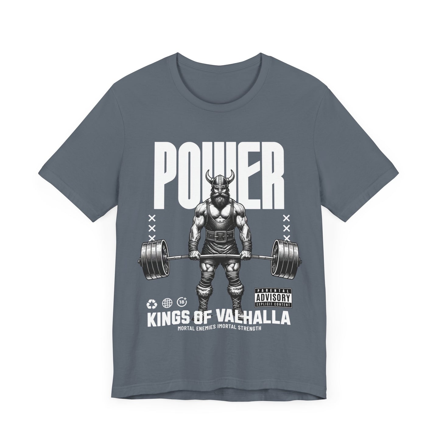 Power Lifting Viking Jersey Short Sleeve Tee