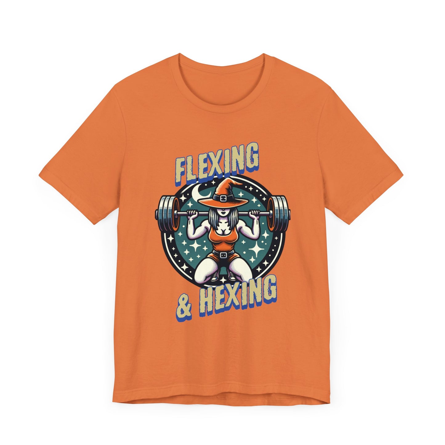 Flexing and Hexing Halloween Fitness Jersey Short Sleeve Tee