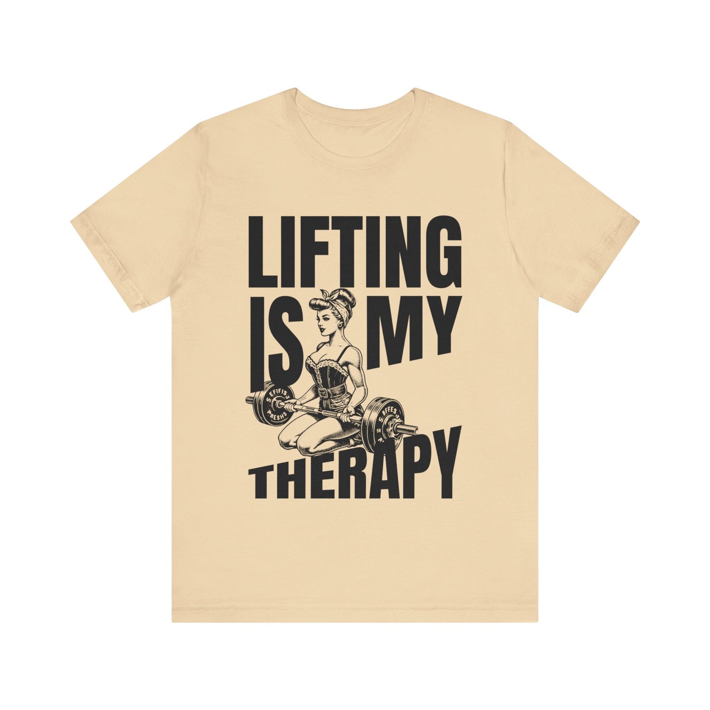 Lifting Is My Therapy Workout Jersey Short Sleeve Tee