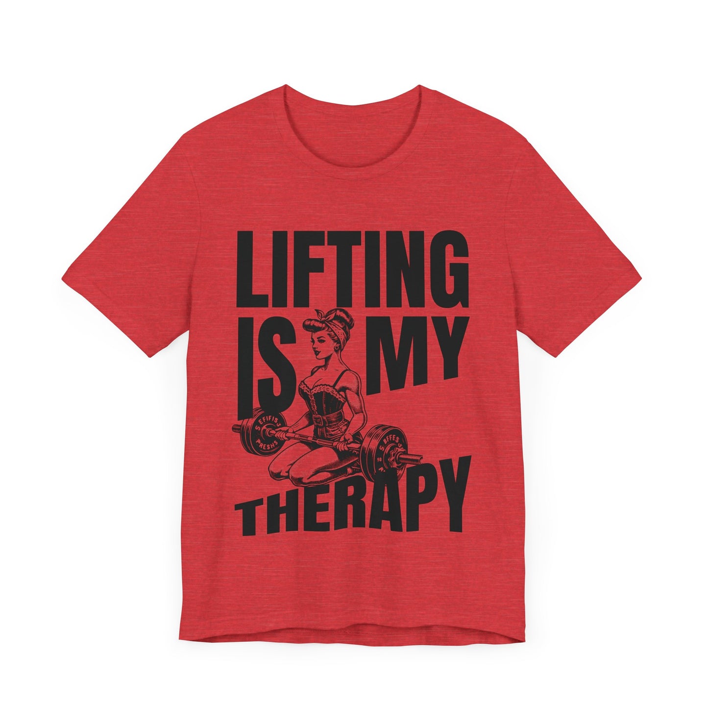 Lifting Is My Therapy Workout Jersey Short Sleeve Tee