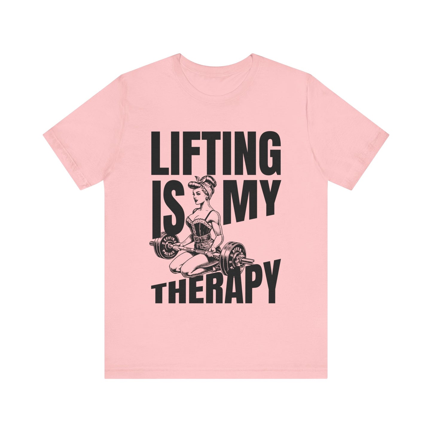 Lifting Is My Therapy Workout Jersey Short Sleeve Tee