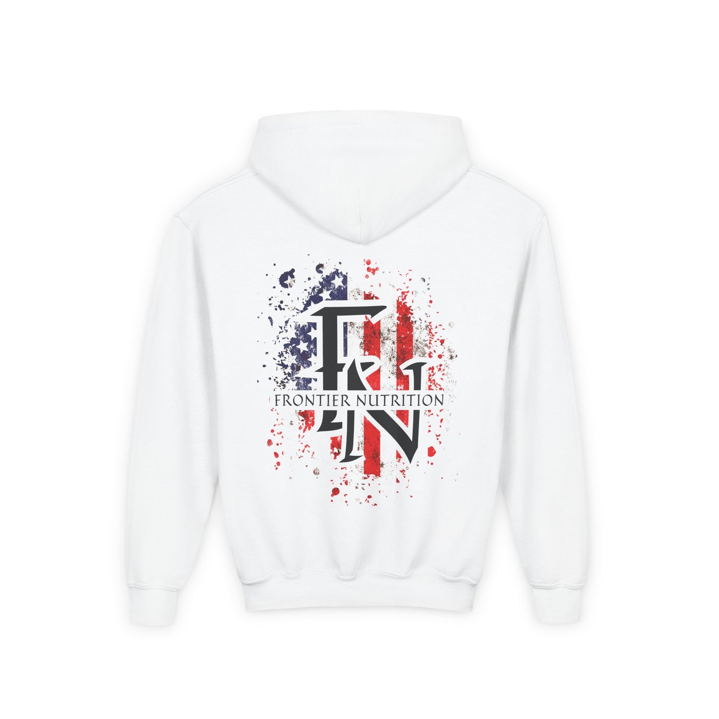 Frontier Nutrition Youth Hoodie, Comfortable Sweatshirt for Teens, Ideal for Gym, Sports, Casual Wear, Perfect for Gifts