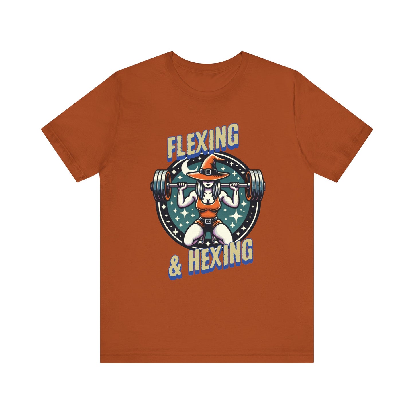 Flexing and Hexing Halloween Fitness Jersey Short Sleeve Tee