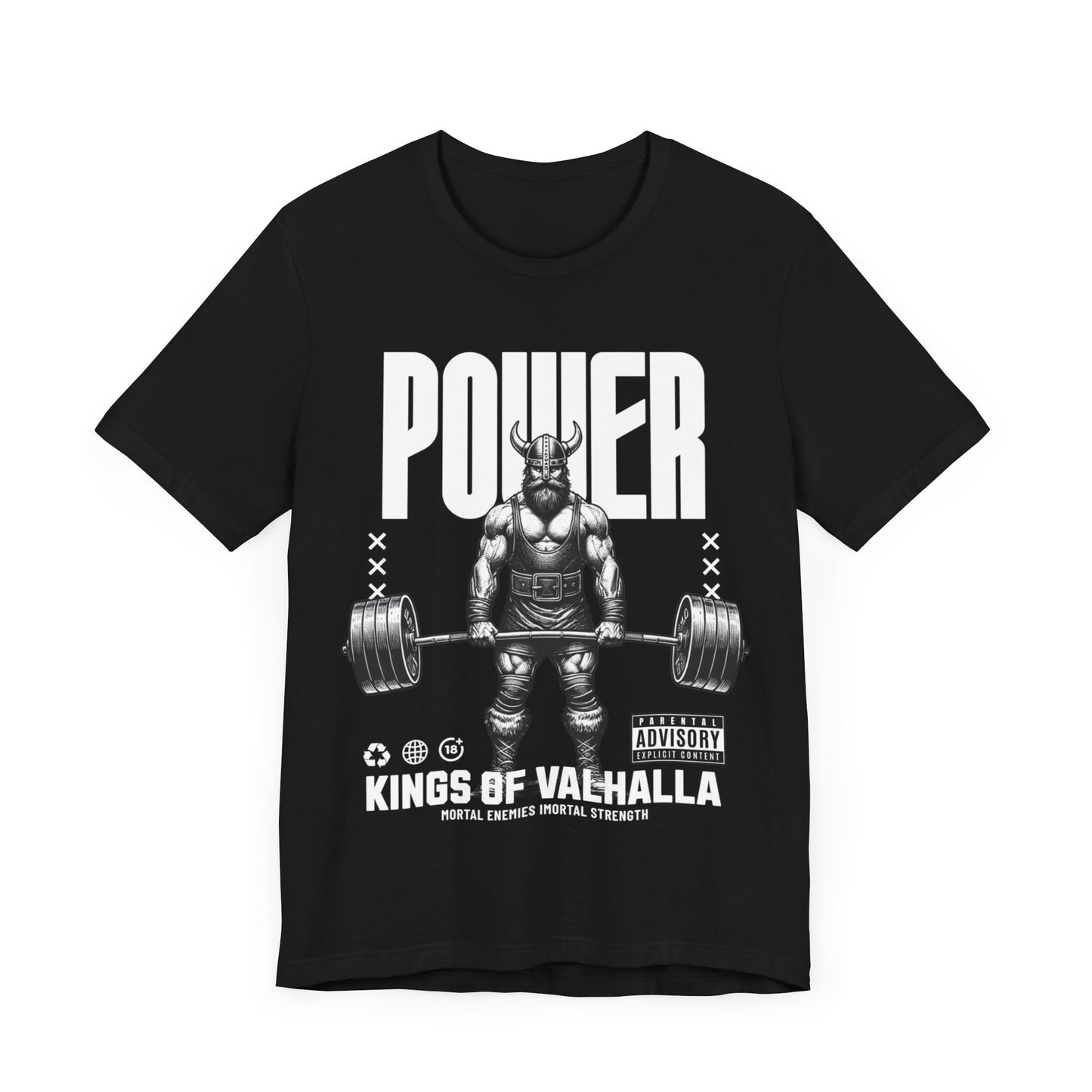 Power Lifting Viking Jersey Short Sleeve Tee