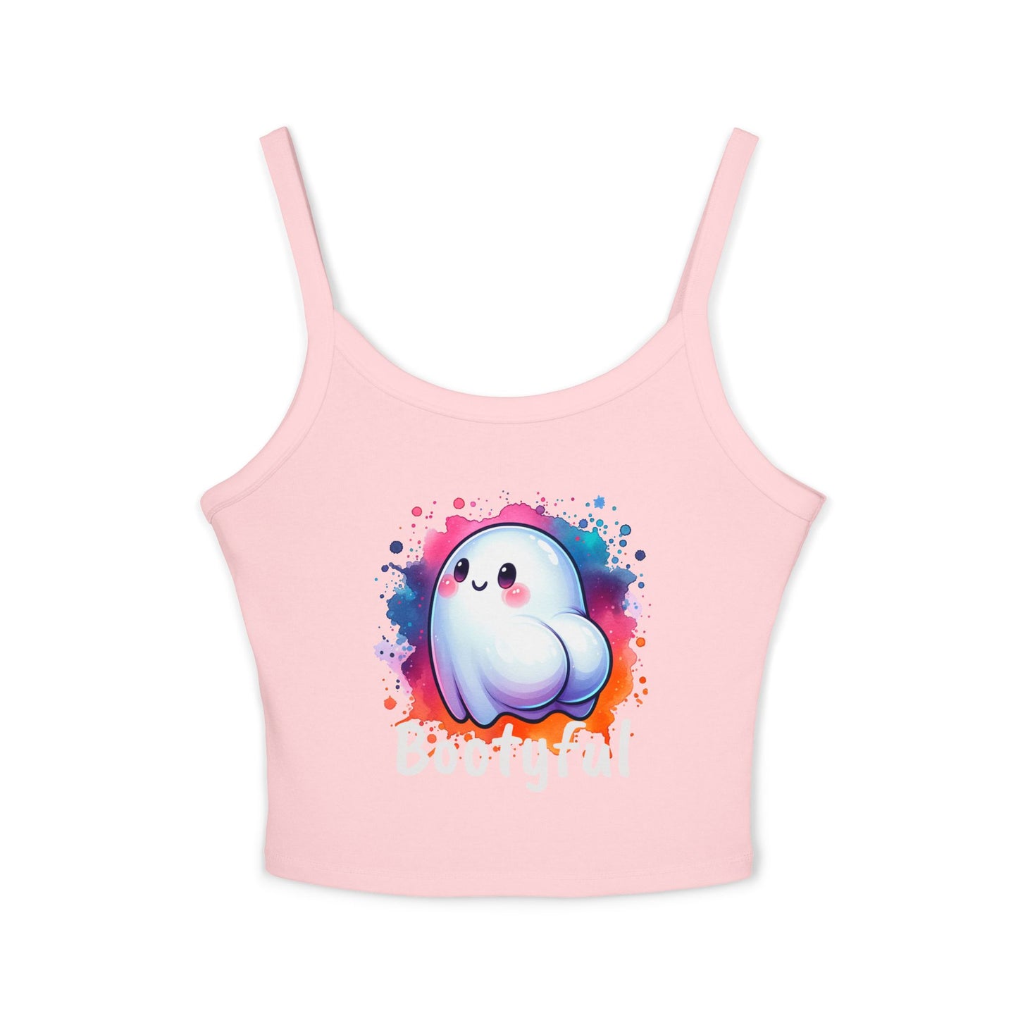 Cute Ghost 'Bootyful' Crop Tank Top — Playful Halloween