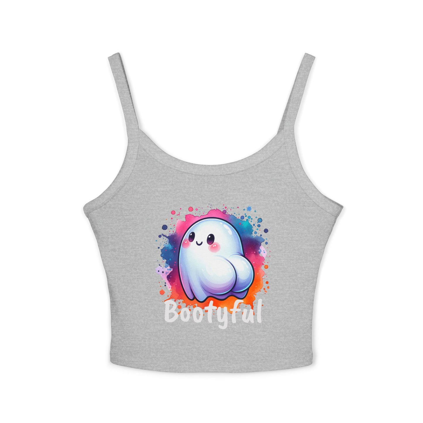 Cute Ghost 'Bootyful' Crop Tank Top — Playful Halloween