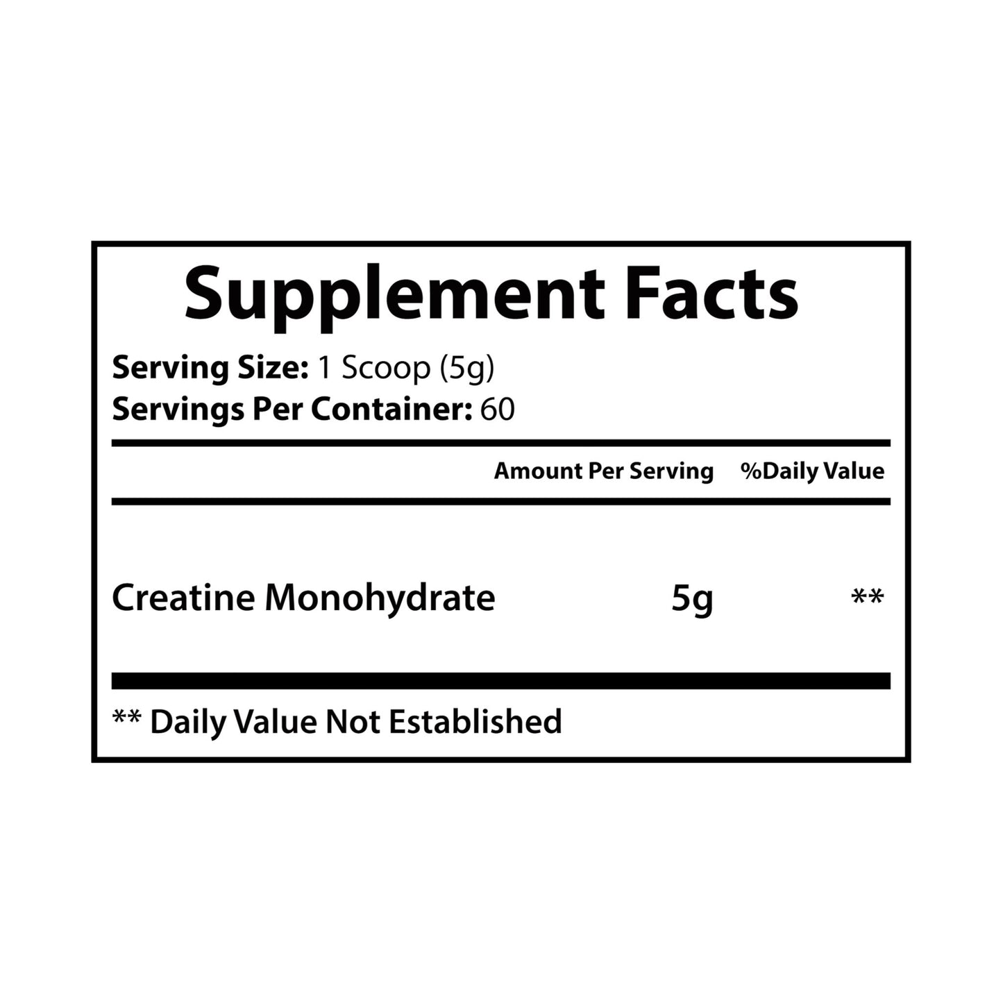 No Mom Creatine Monohydrate Supplement (300g, 10.58oz)