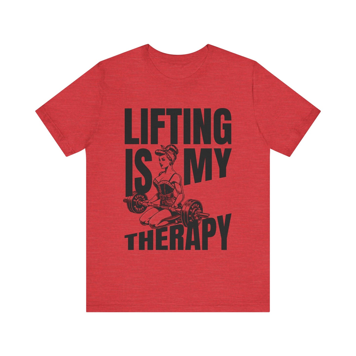 Lifting Is My Therapy Workout Jersey Short Sleeve Tee