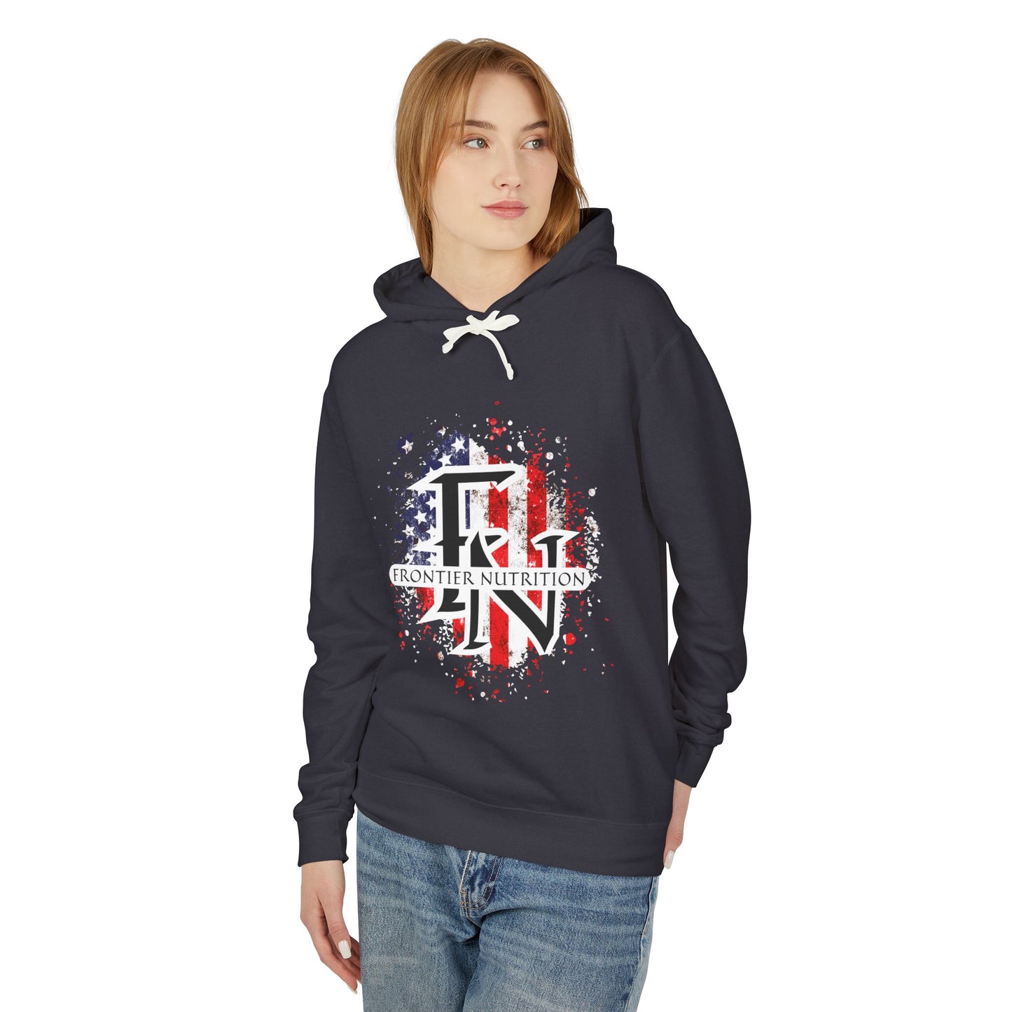 Frontier Nutrition American Flag Logo Hoodie