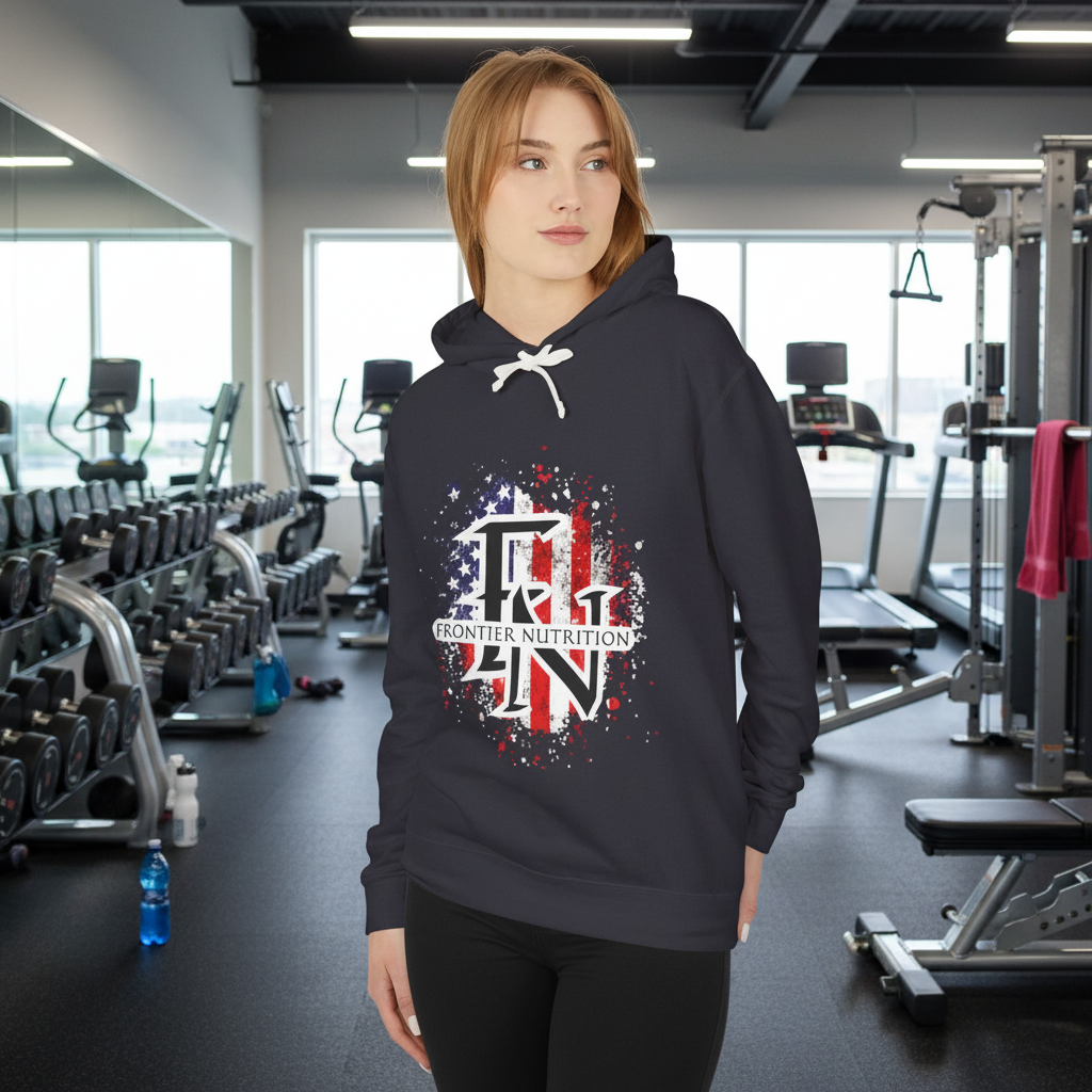 Frontier Nutrition American Flag Logo Hoodie