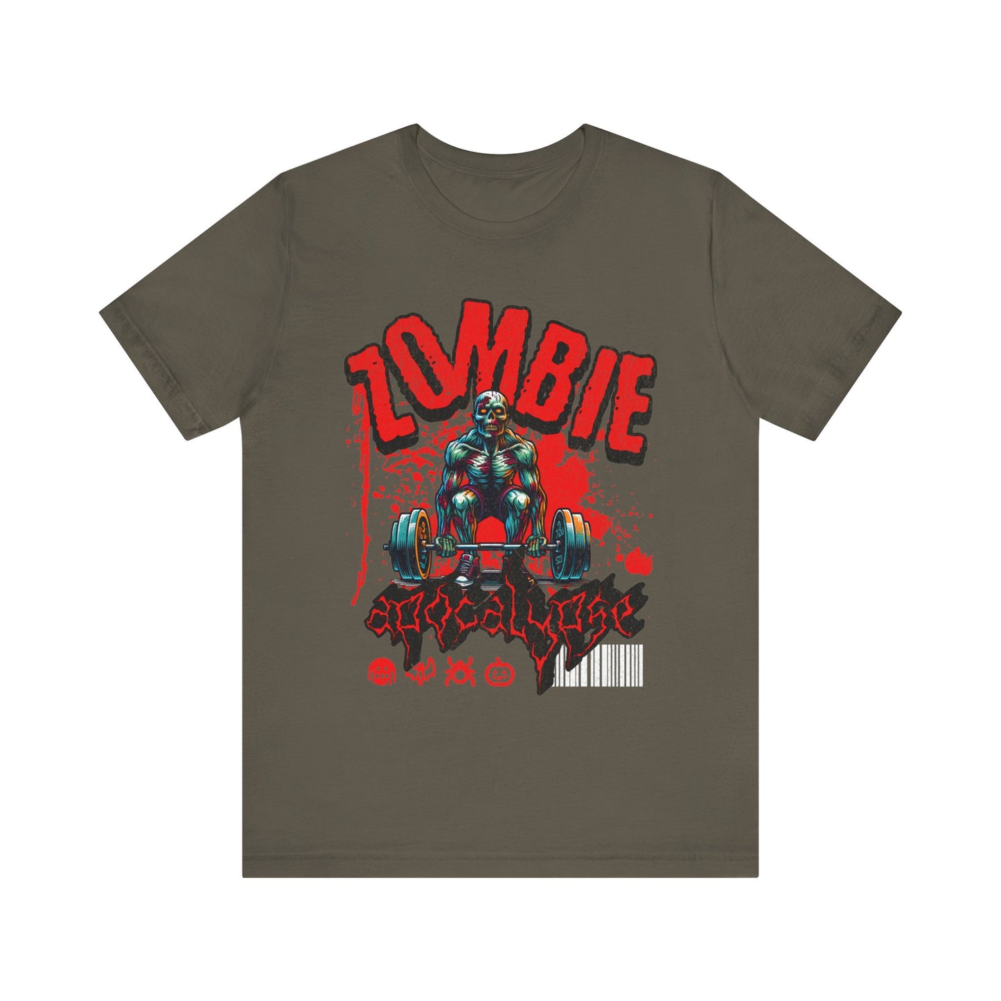 Zombie Apocalypse Gym Shirt Jersey Short Sleeve Tee