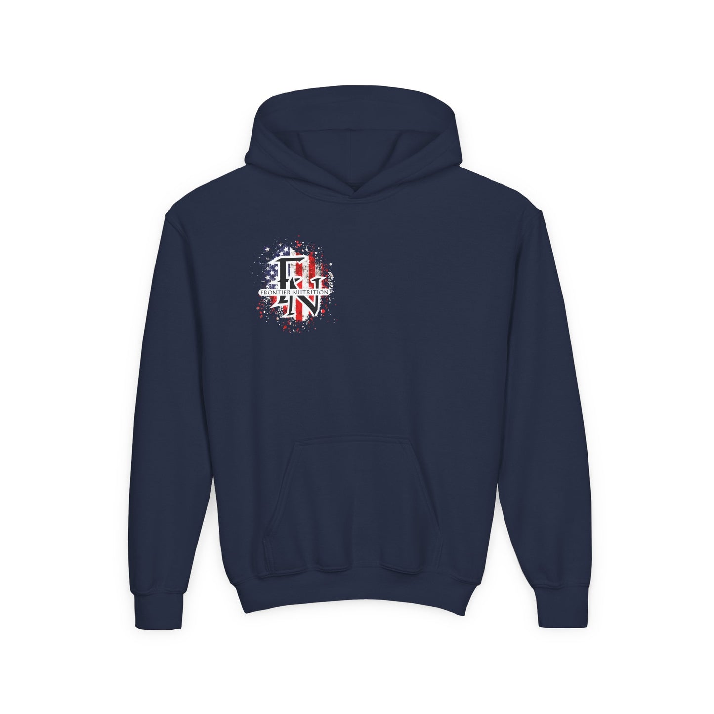 Frontier Nutrition Youth Hoodie, Comfortable Sweatshirt for Teens, Ideal for Gym, Sports, Casual Wear, Perfect for Gifts