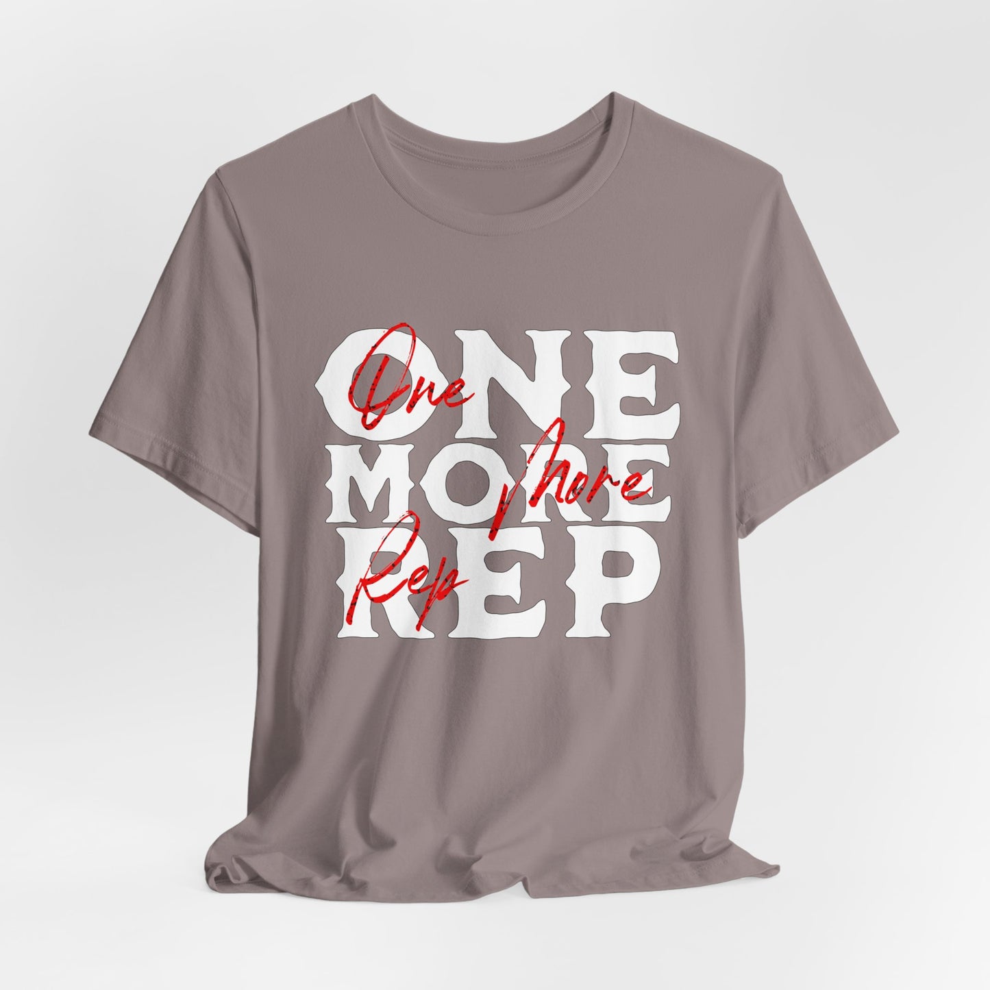 One More Rep Workout Weightlifting Jersey Short Sleeve Tee