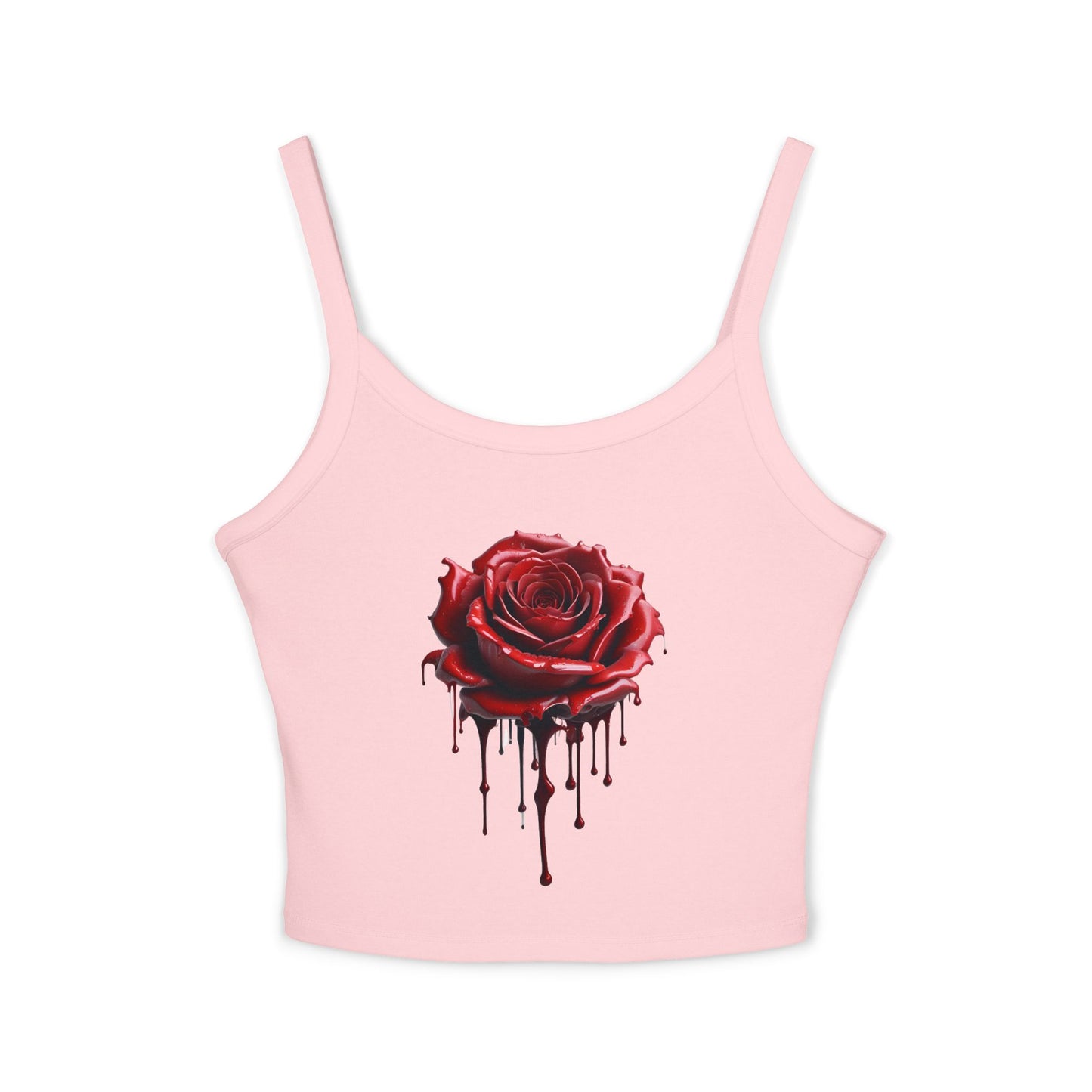Dripping Red Rose Crop Tank