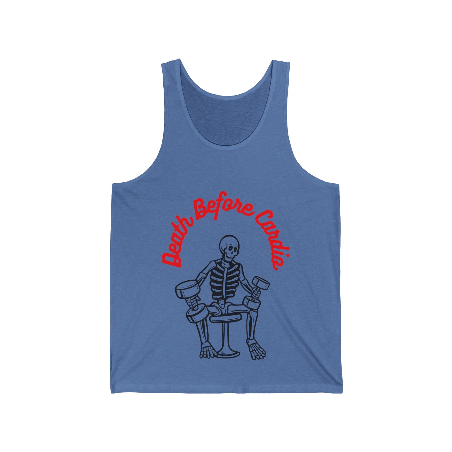 Death Before Cardio Unisex Jersey Tank