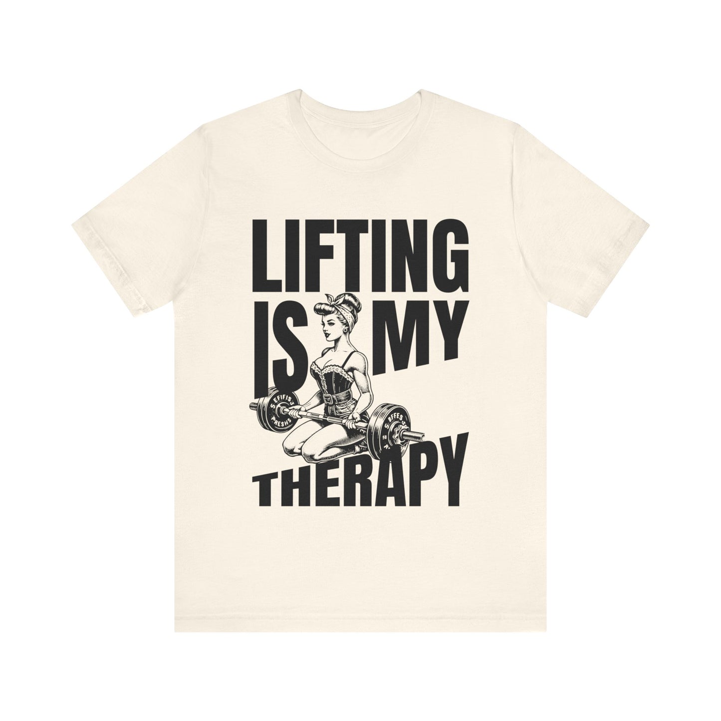 Lifting Is My Therapy Workout Jersey Short Sleeve Tee