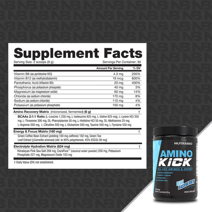 Nutrabio Amino Kick Blue Raspberry