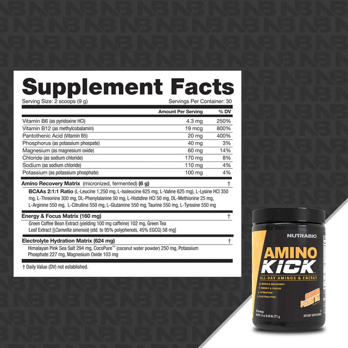 Nutrabio Amino Kick Georgia Peach Tea