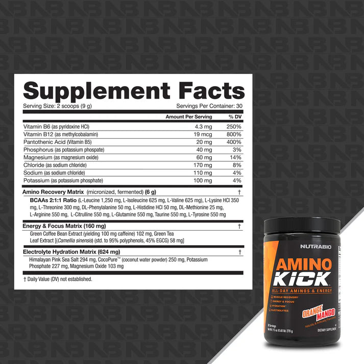 Nutrabio Amino Kick Orange Mango