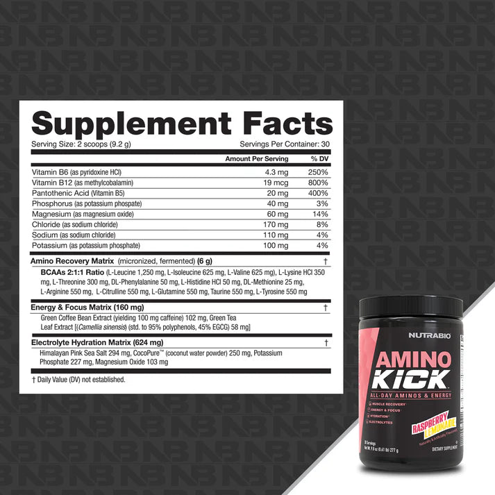 Nutrabio Amino Kick Raspberry Lemonade