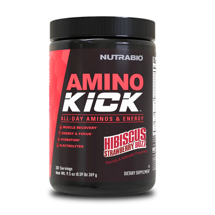 Nutrabio Amino Kick Hibiscus Strawberry Buzz