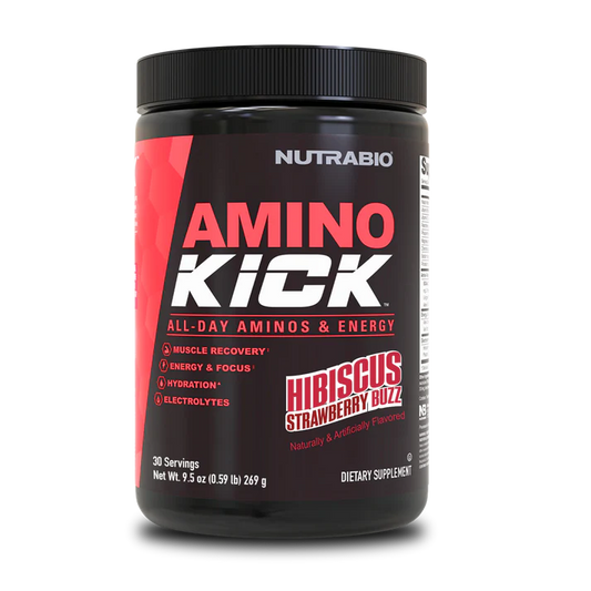 Nutrabio Amino Kick Hibiscus Strawberry Buzz