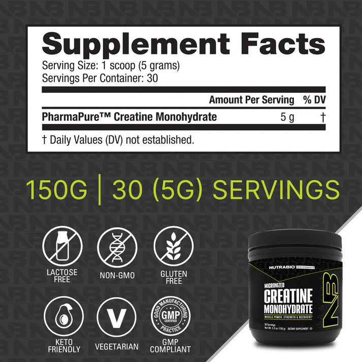 Nutrabio Creatine 30srv