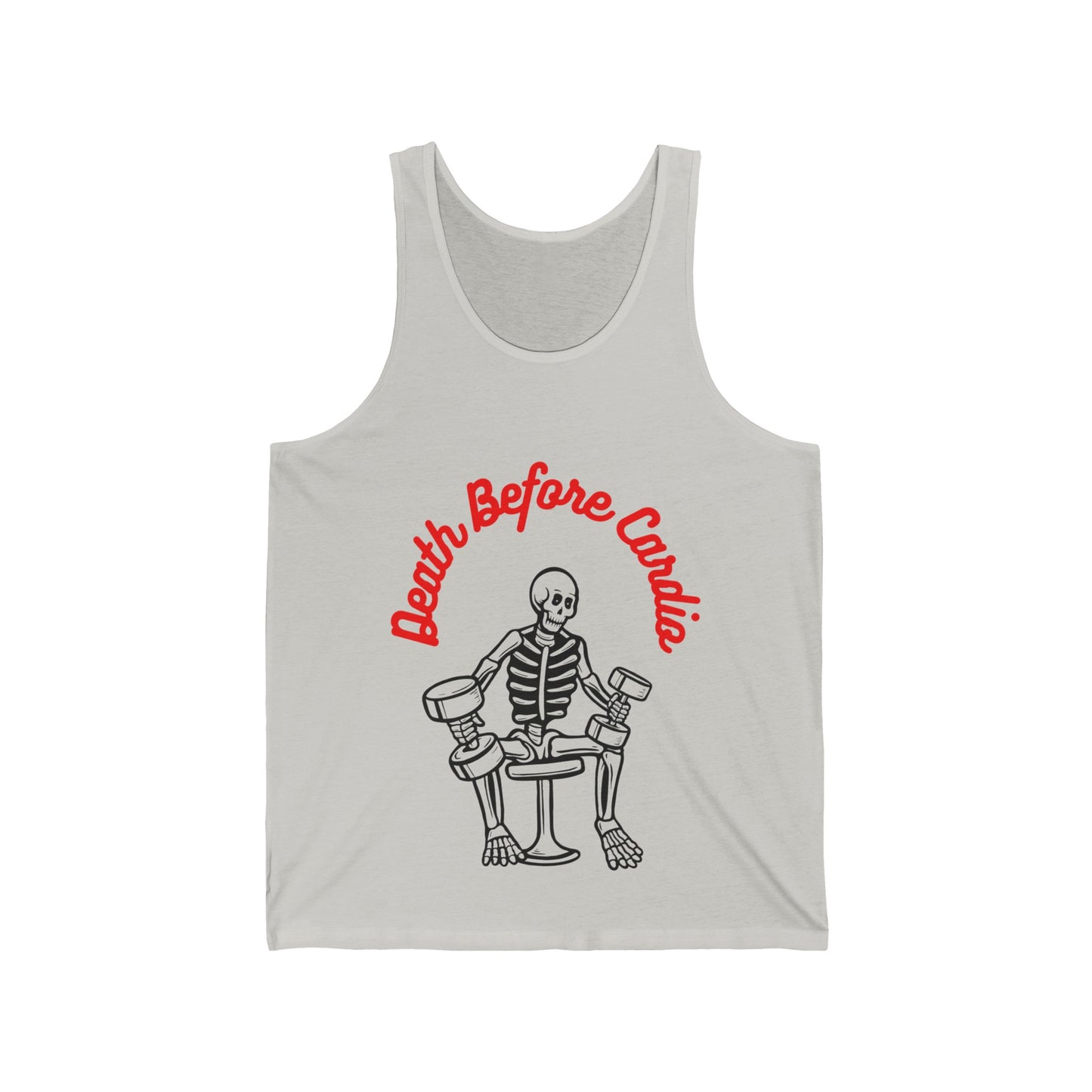 Death Before Cardio Unisex Jersey Tank