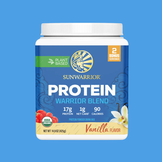 Sunwarrior Warrior Blend Vanilla Protein - Vegan Pea Protein Powder: 375g