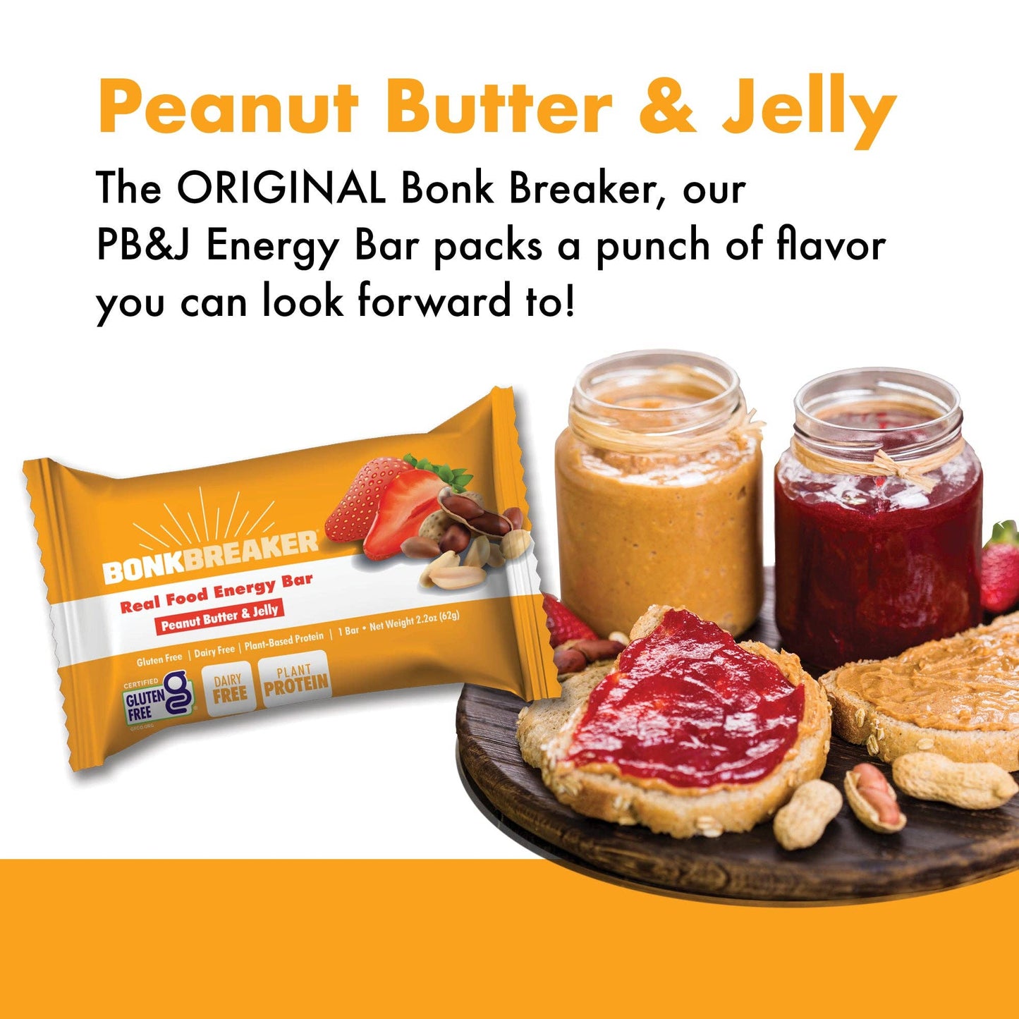 Bonk Breaker Peanut Butter & Jelly Bars