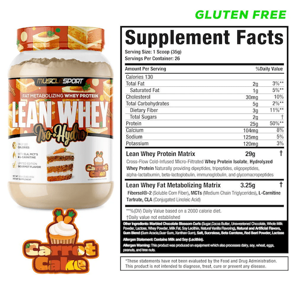 Lean Whey® Iso Hydro Gourmet Protein 2lb - Limited Edition: Lemon Pound Cake