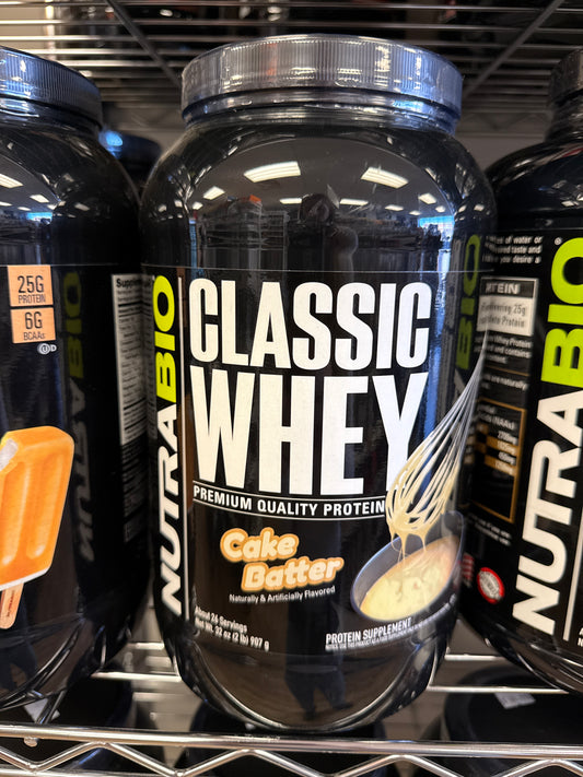 Nutrabio Classic Whey Protein Cake Batter 2lb