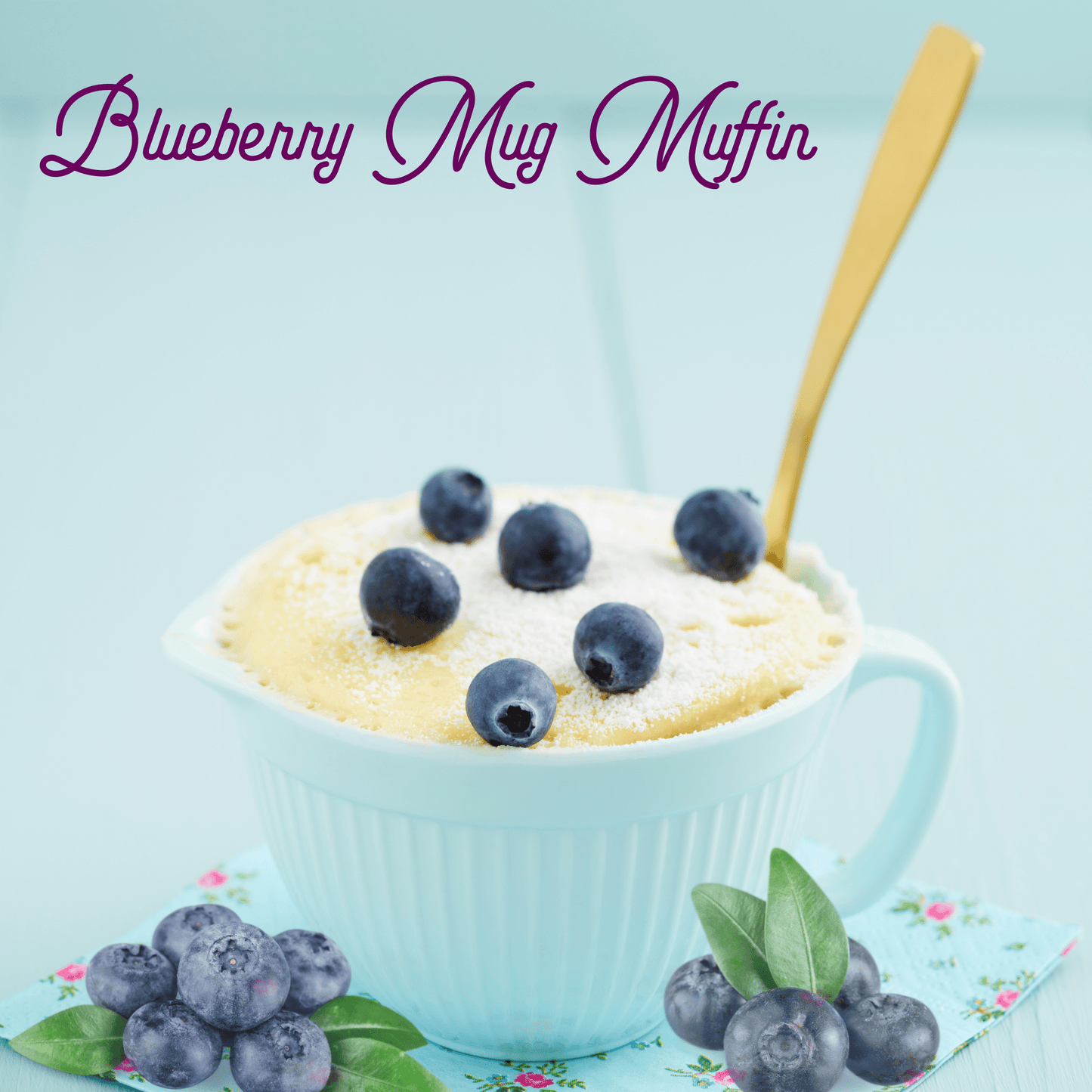 Mug Muffin Blueberry Keto