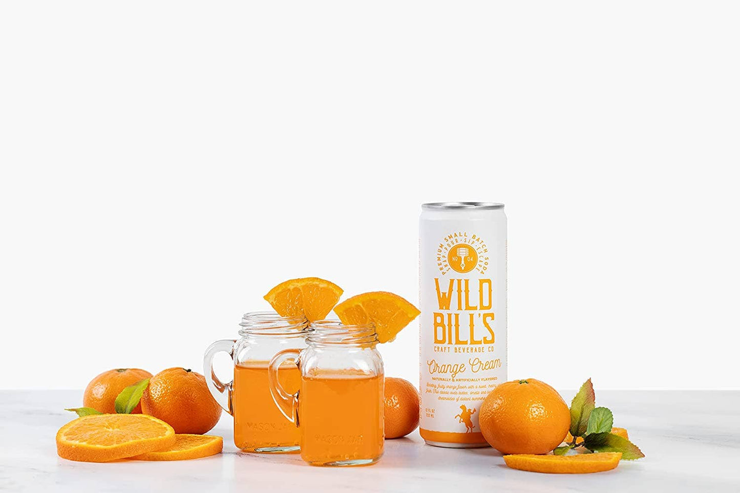 Wild Bill's Orange Cream - Premium Cane Sugar Soda