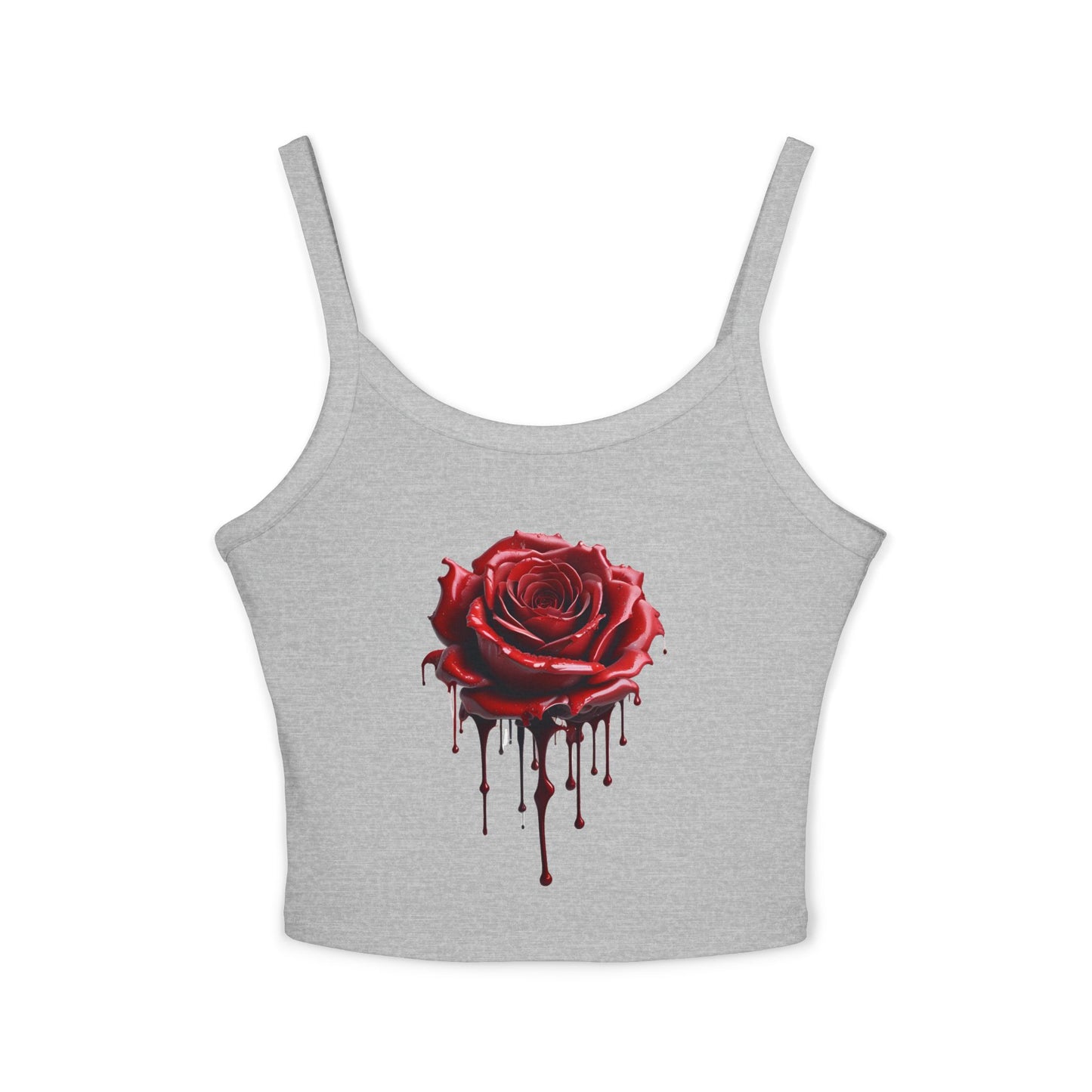 Dripping Red Rose Crop Tank