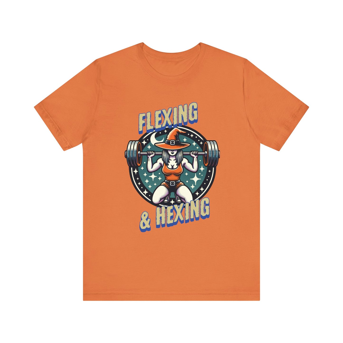 Flexing and Hexing Halloween Fitness Jersey Short Sleeve Tee