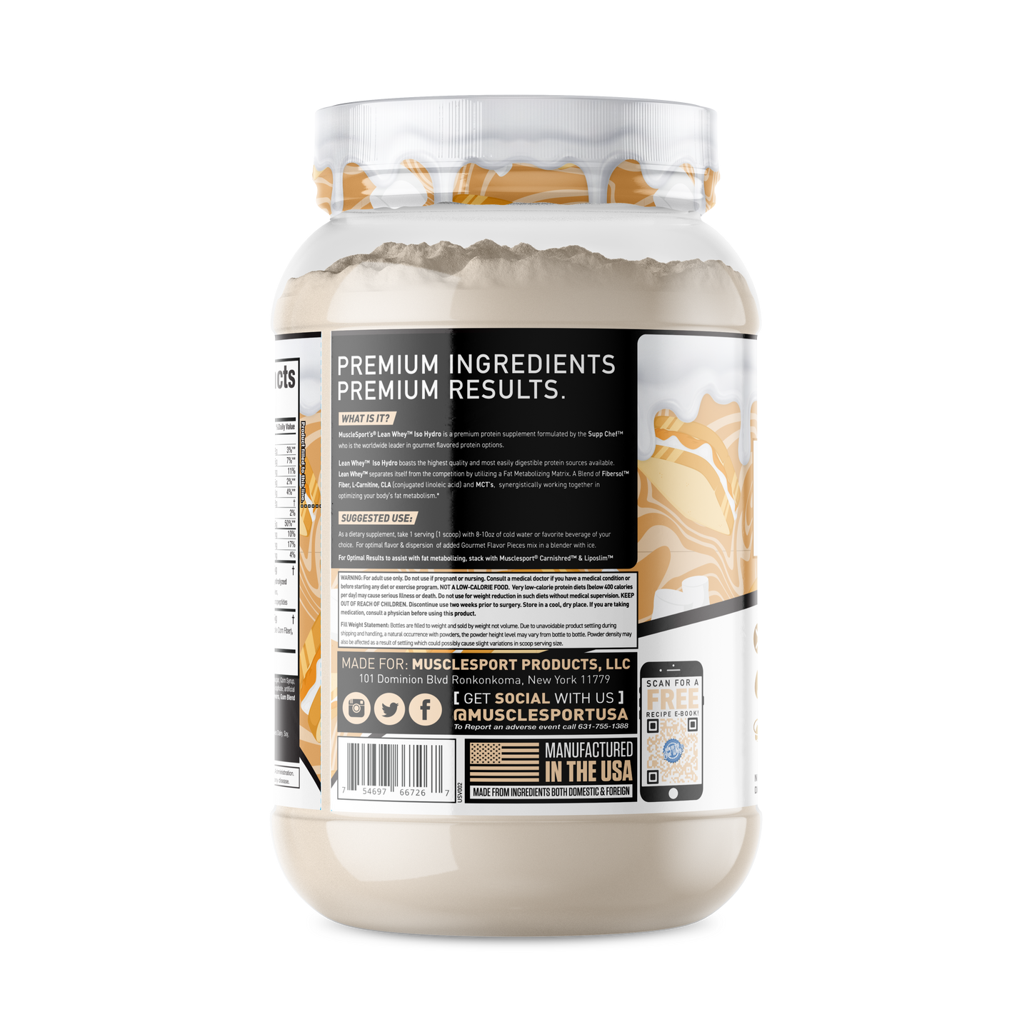 Lean Whey® Iso Hydro Gourmet Protein 2lb - Limited Edition: Lemon Pound Cake