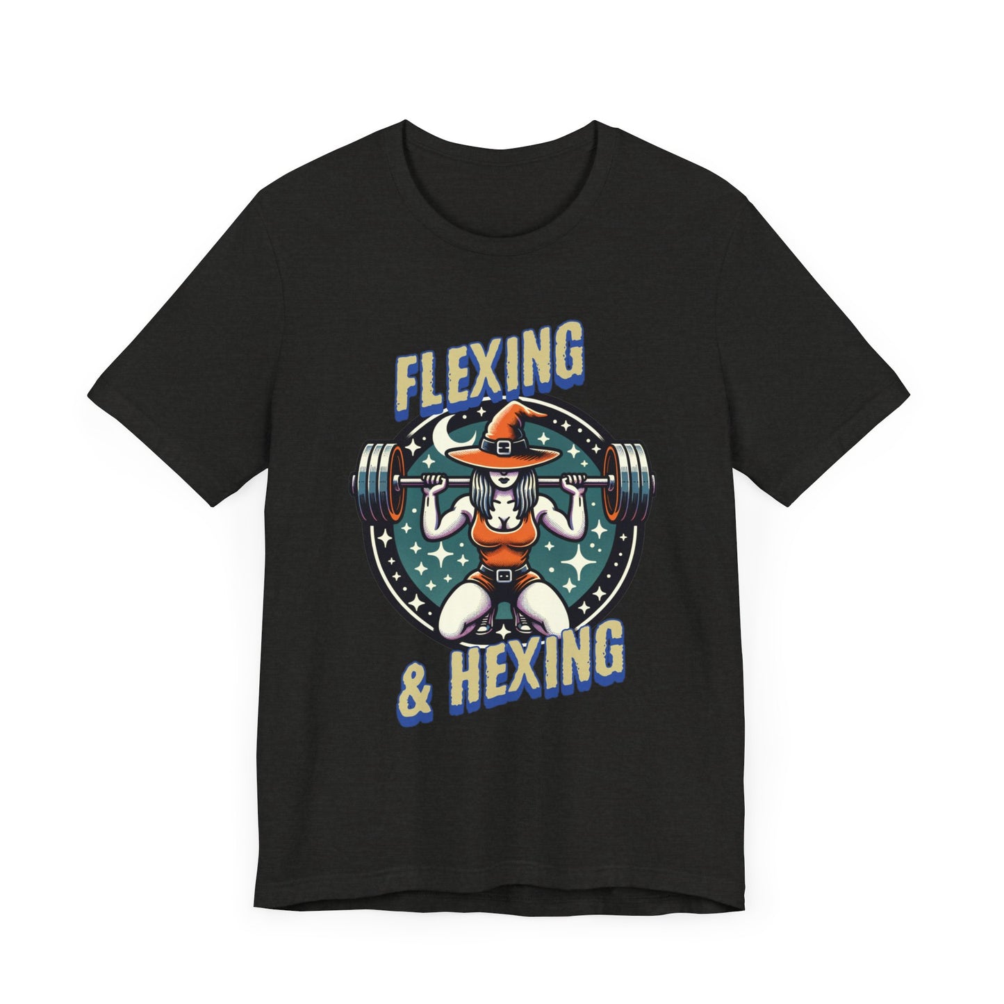 Flexing and Hexing Halloween Fitness Jersey Short Sleeve Tee