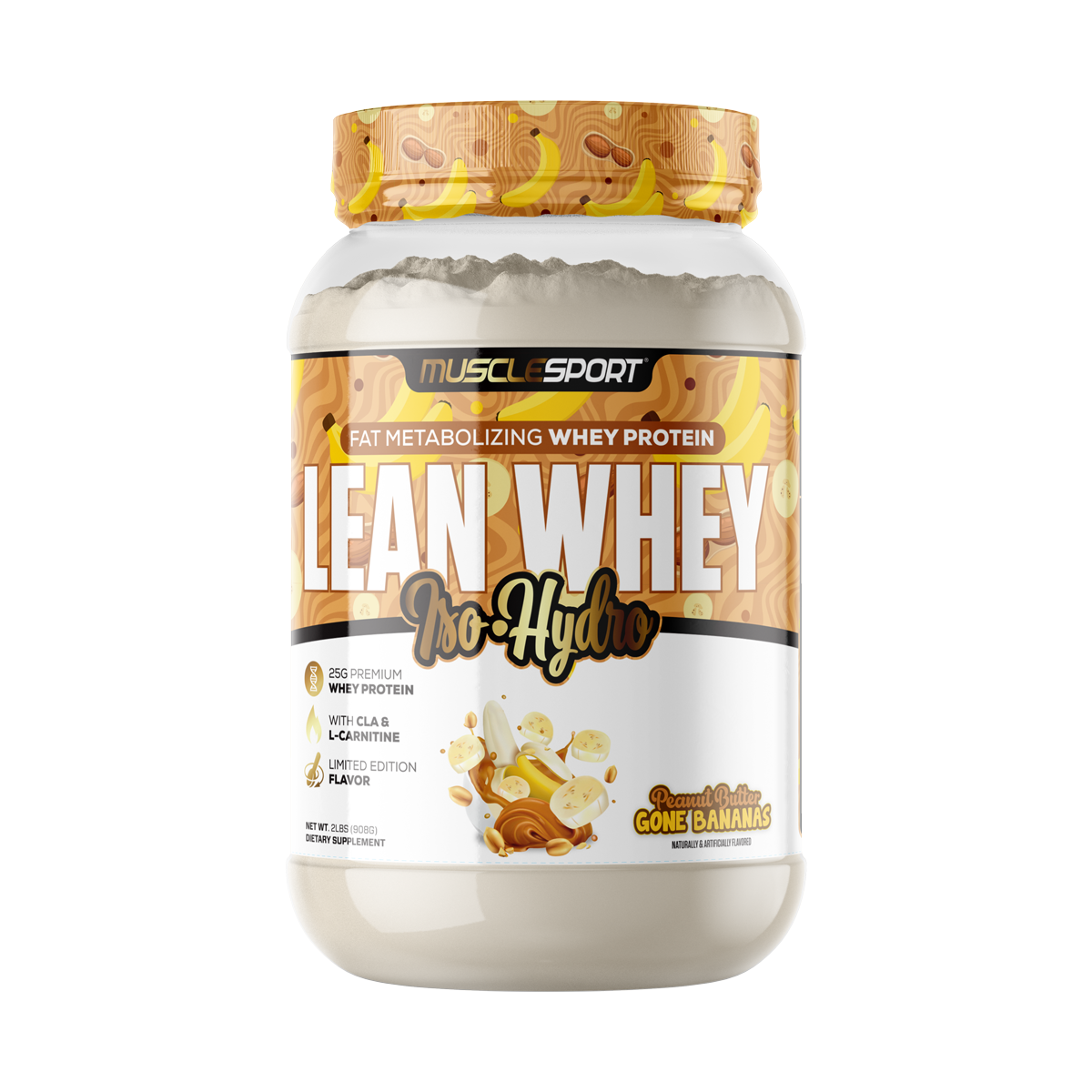 Lean Whey™ 2lb Premium Whey Protein Isolate: PB Gone Bananas