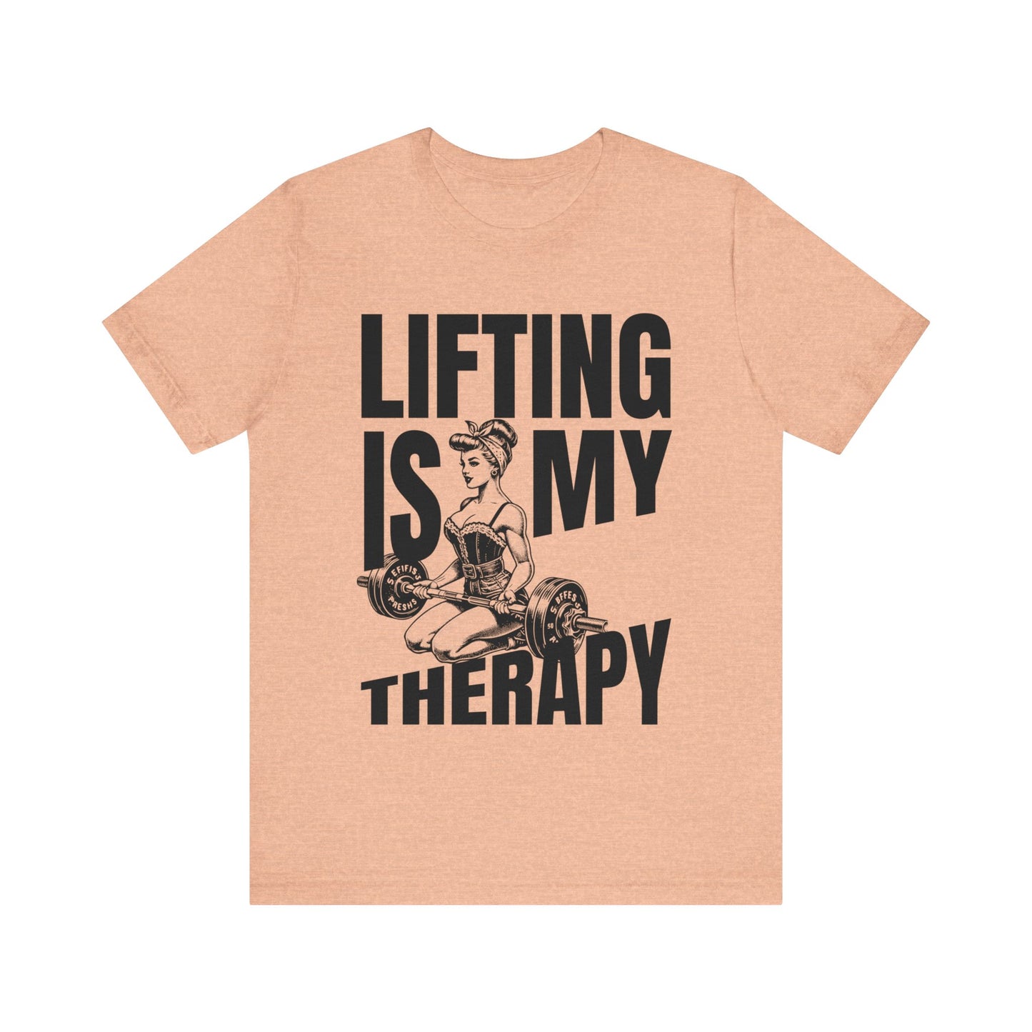 Lifting Is My Therapy Workout Jersey Short Sleeve Tee