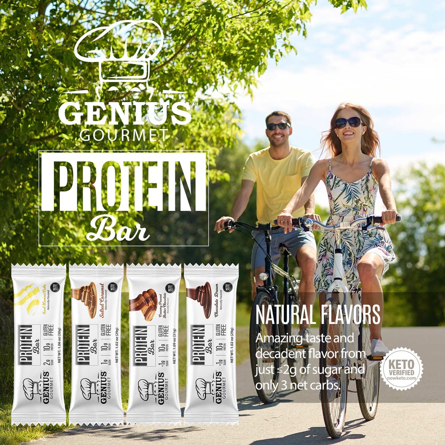 Genius Gourmet Protein Bar - Peanut Butter Chocolate