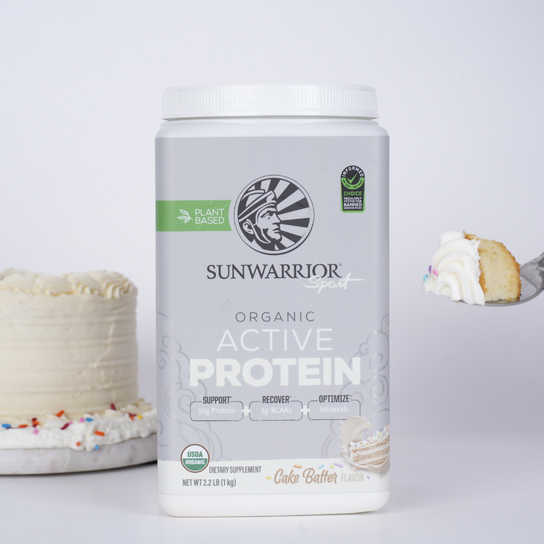 Sunwarrior Cake Batter Active Whey Protein - Plant-Based, Gluten-Free