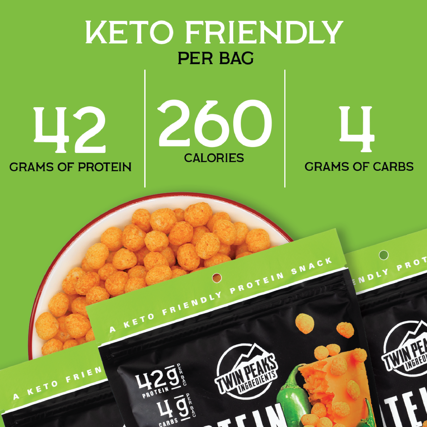 Protein Puffs - Jalapeño Cheddar  2.1 oz (60g)