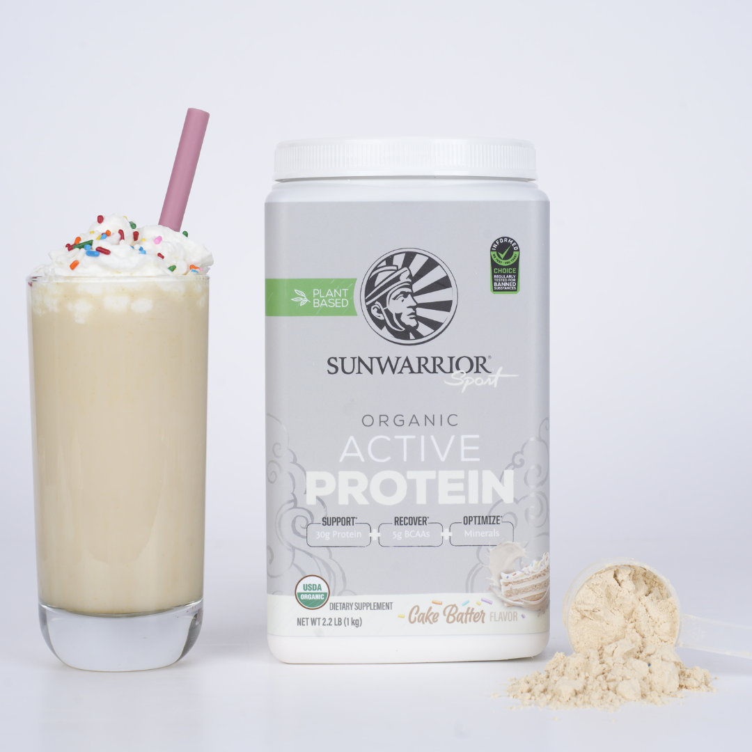 Sunwarrior Cake Batter Active Whey Protein - Plant-Based, Gluten-Free