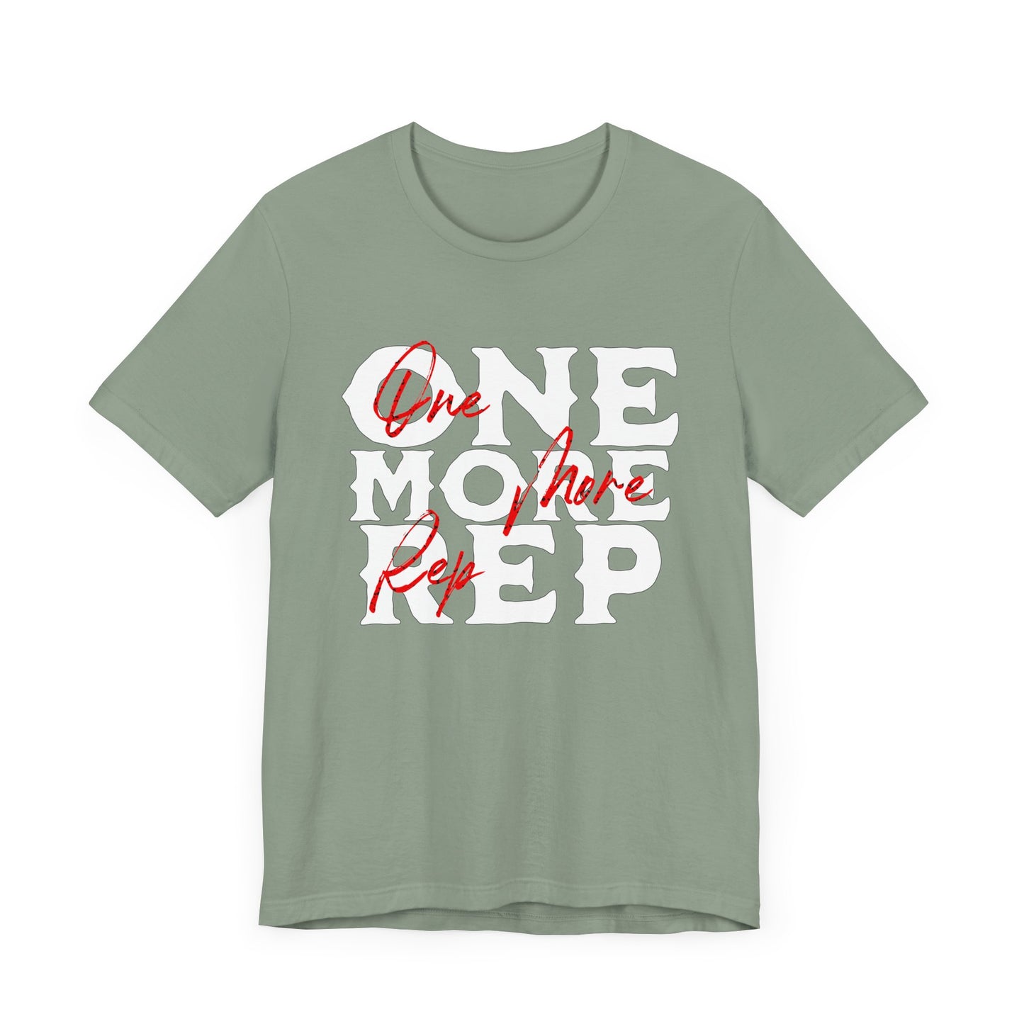 One More Rep Workout Weightlifting Jersey Short Sleeve Tee