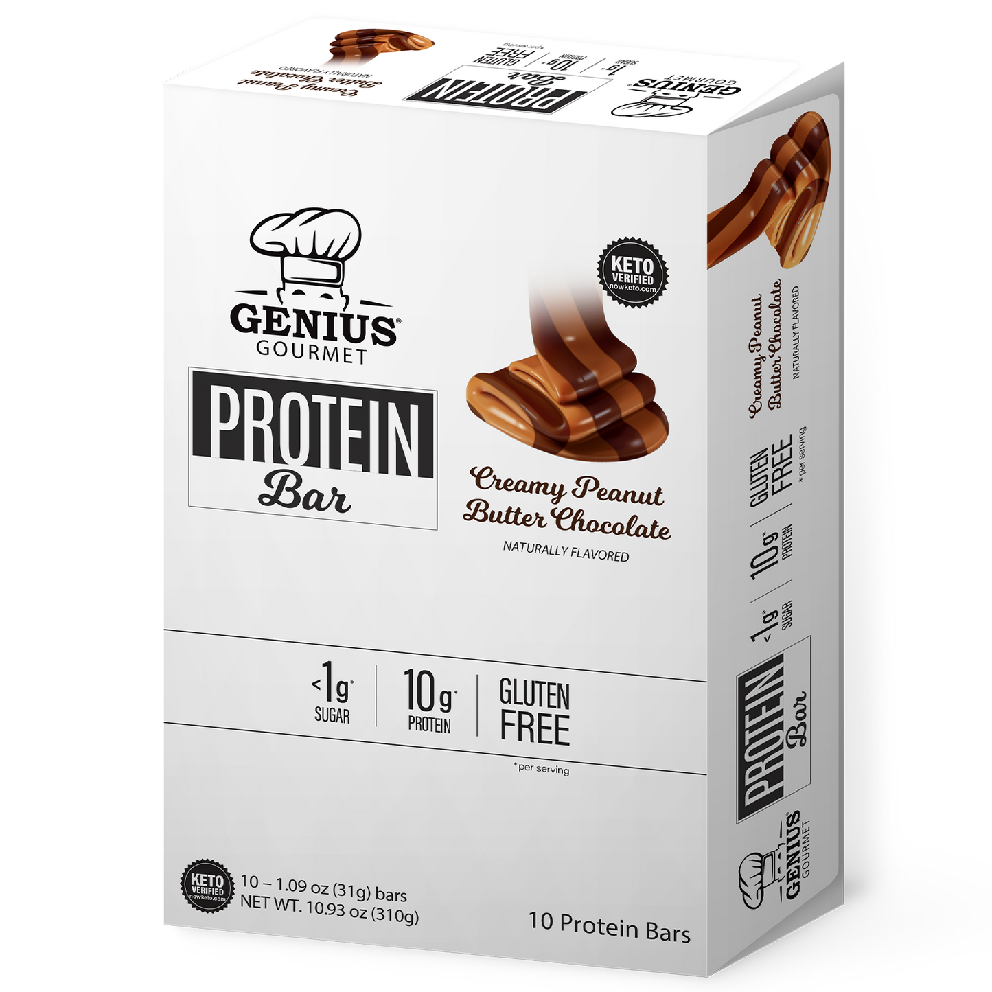 Genius Gourmet Protein Bar - Peanut Butter Chocolate